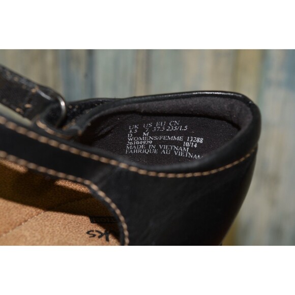 Clarks Wendy River Womens Sandals Size 7 M Black Leather Mary Jane Comfort Shoes - Picture 11 of 11